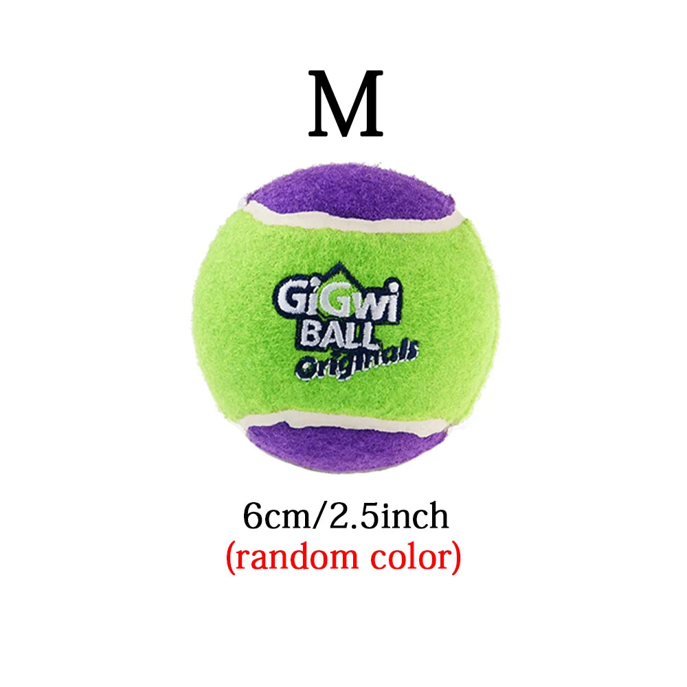 Pet Dog Squeaky Tennis Ball Interactive Dog Toys High Bounce Sound Rubber Ball for Dogs Training Outdoor Play Ball Puppy Gift