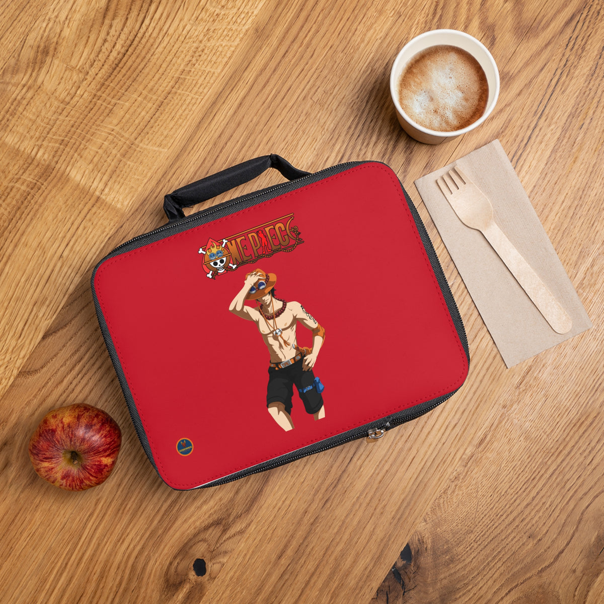 Sanji One Piece Anime Lunch Bag Dark red 🍱