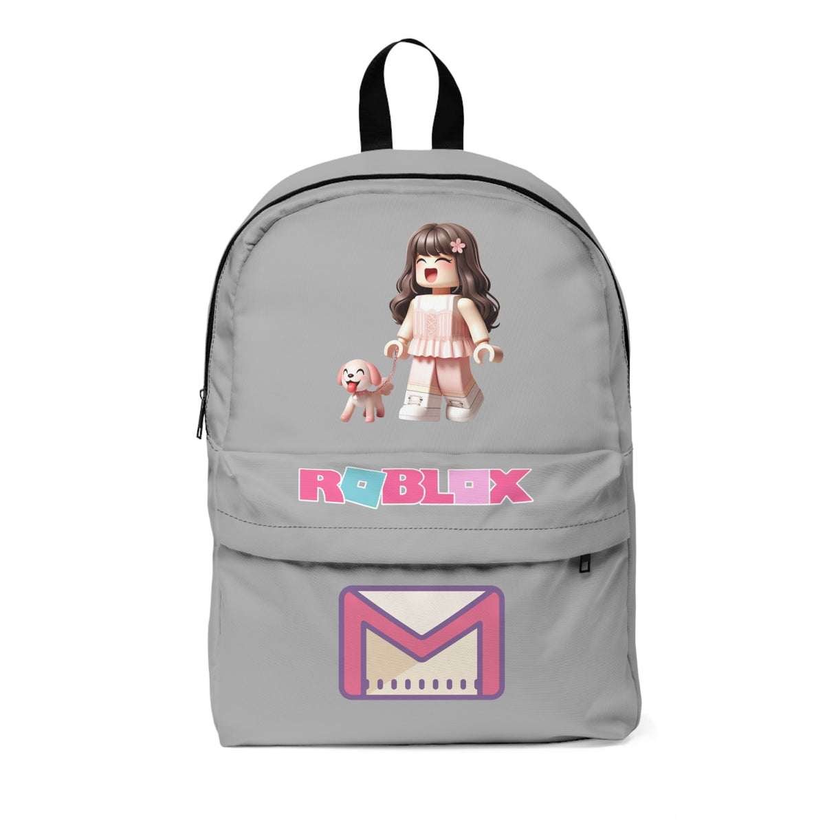 Roblox Soft Girl & Doggy Backpack Light grey