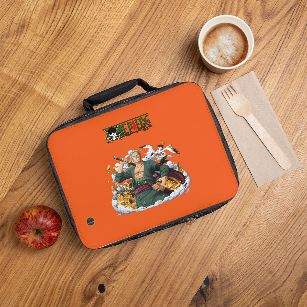 Roronoa Zoro One Piece Anime Lunch Bag Orange 🍱