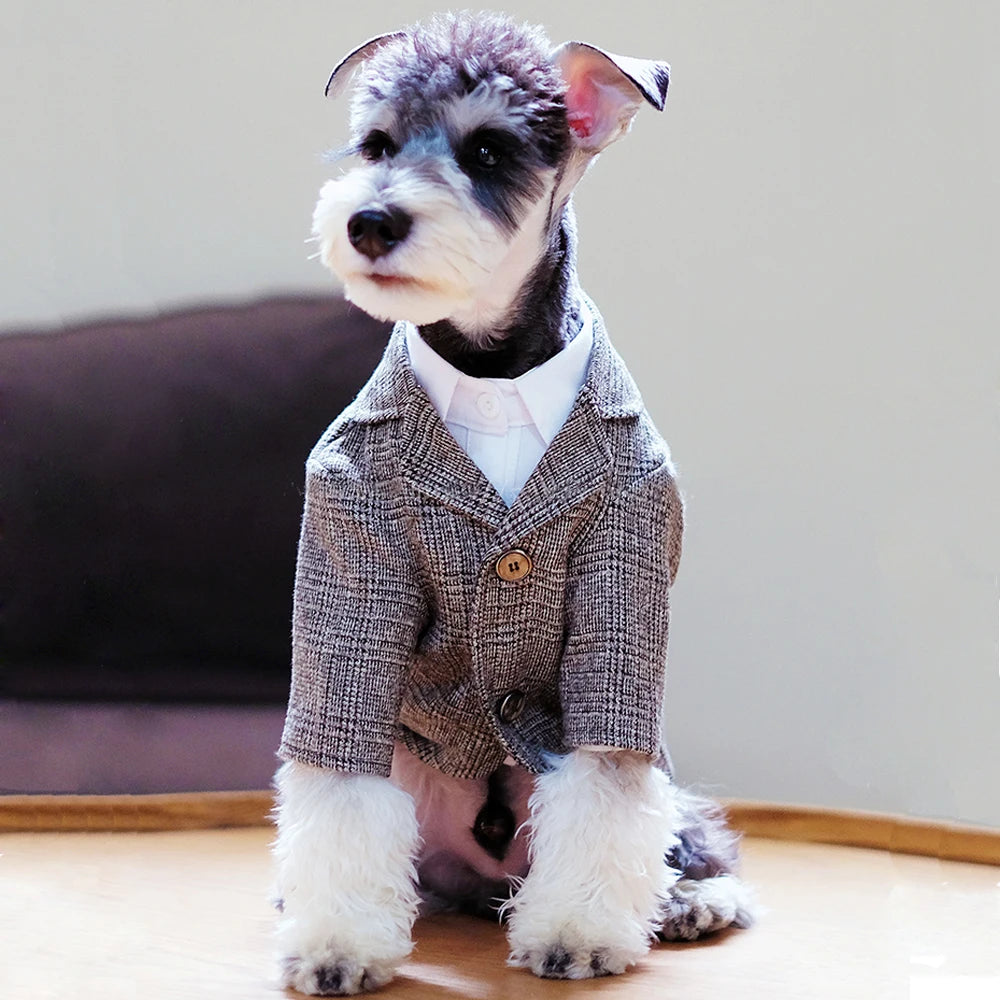 Dog Clothes Pet Gentleman Suit Coat Wedding Party Pet Clothes Dog Vest Coat Small Medium Dogs Cats Costume Bulldog Chihuahua