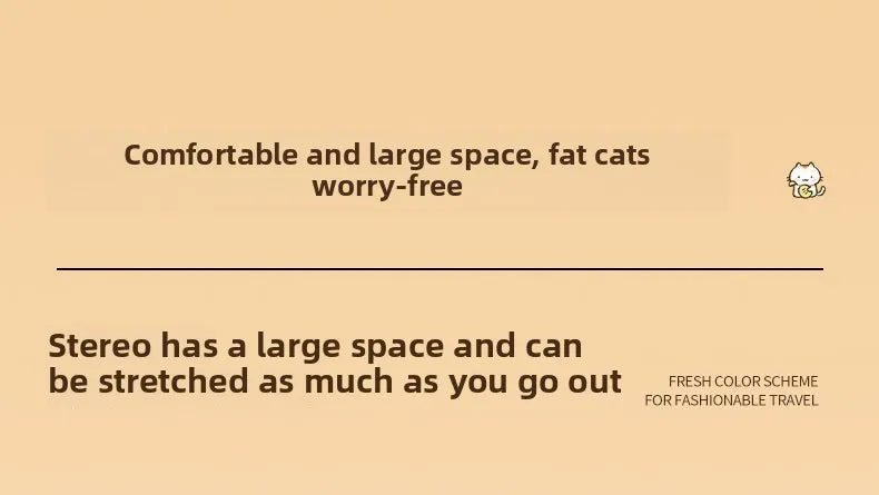 Cat Bag Outing Travel Pet Backpack Cabin Cat Schoolbag Shoulder Cage Multifunctional Bag Car Folding Soothing Anti-scratch