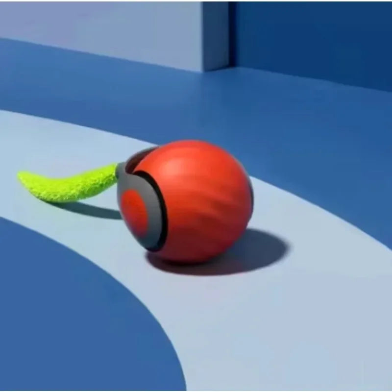 Cats Interactive Ball Toys Automatic Rolling Ball with Faux Tail USB Rechargeable SmartElectric Pet Toy for Teaser and Training