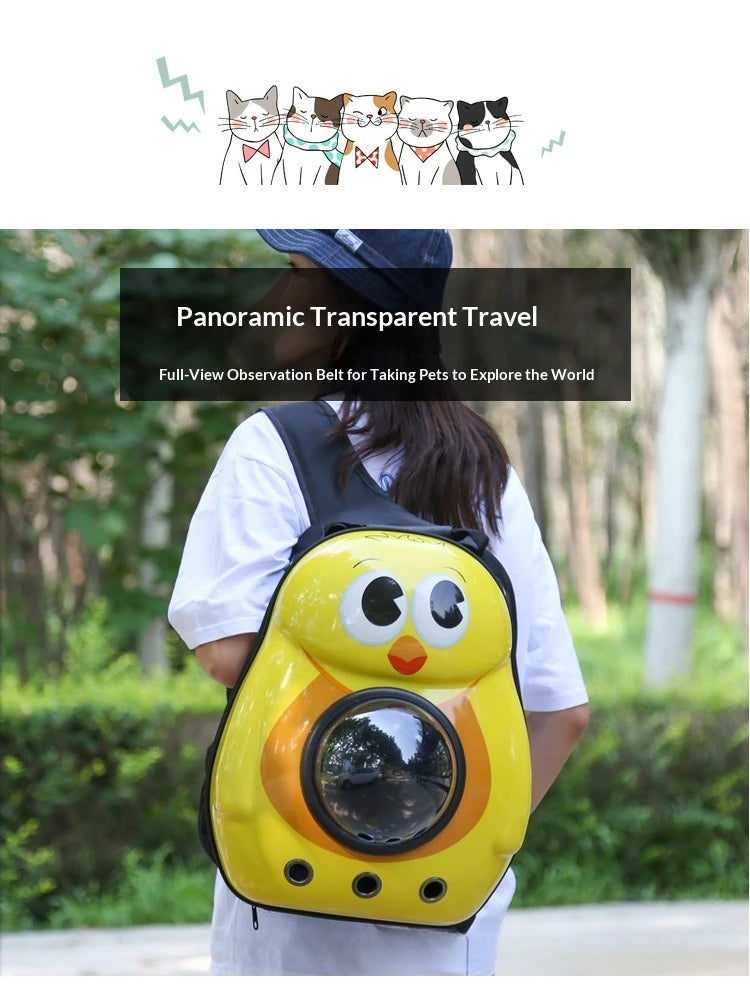 Portable pet carrier travel backpack for cats and dogs pet supplies pet bag cat backpack space