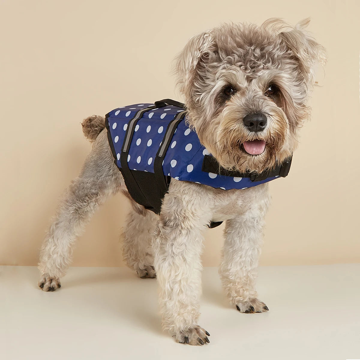 Dog Life Jacket Reflective Enhanced Buoyancy Life-saving Handle Adjustable Puppy Life Vest for Pets Swimming Summer Life Jacket