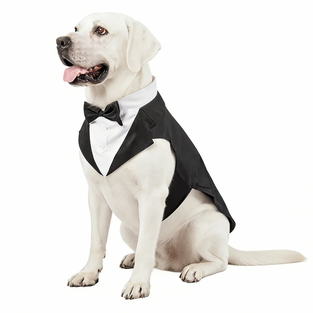 Four Seasons Dog Business Suit Vest Set Cool Funny Close-fitting Dog Tuxedo Jacket Breathable Cool Pet Clothes For Pet S To 2XL