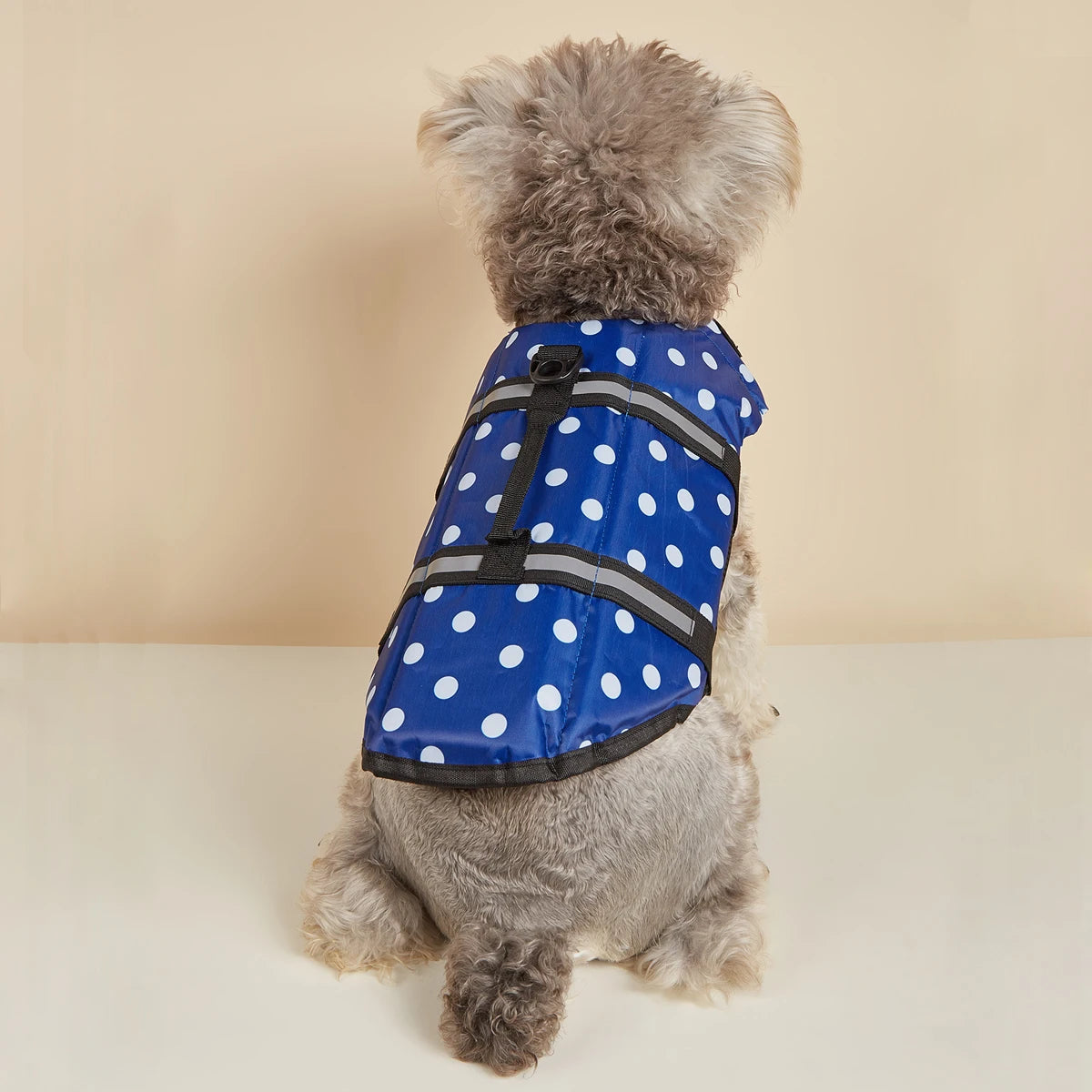 Dog Life Jacket Reflective Enhanced Buoyancy Life-saving Handle Adjustable Puppy Life Vest for Pets Swimming Summer Life Jacket