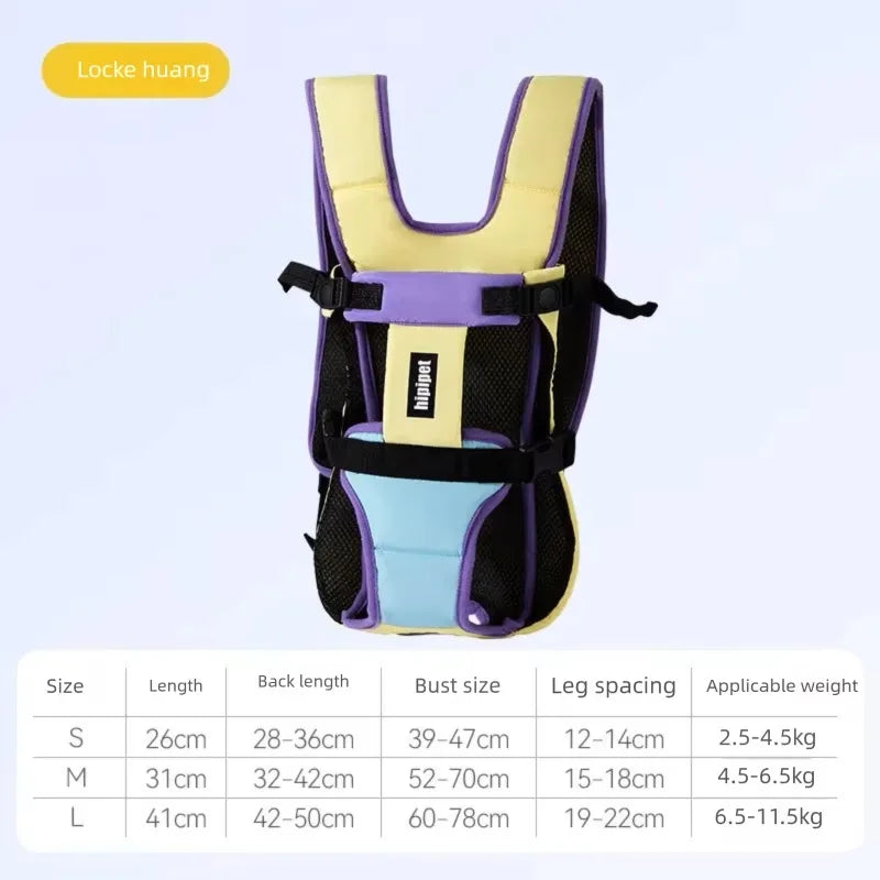 Pet Dogs Carrier Backpack Cat Carrier Portable Outdoor Dog Cat Carrier Chest Strap Outdoor Adjustable Hands Free Dog Backpack