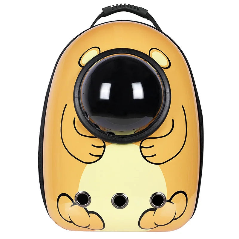 Space Capsule Transparent Cat Bag Out Breathable Backpack Pet Bag Oxford Cloth Portable Cat Bag Pet Supplies