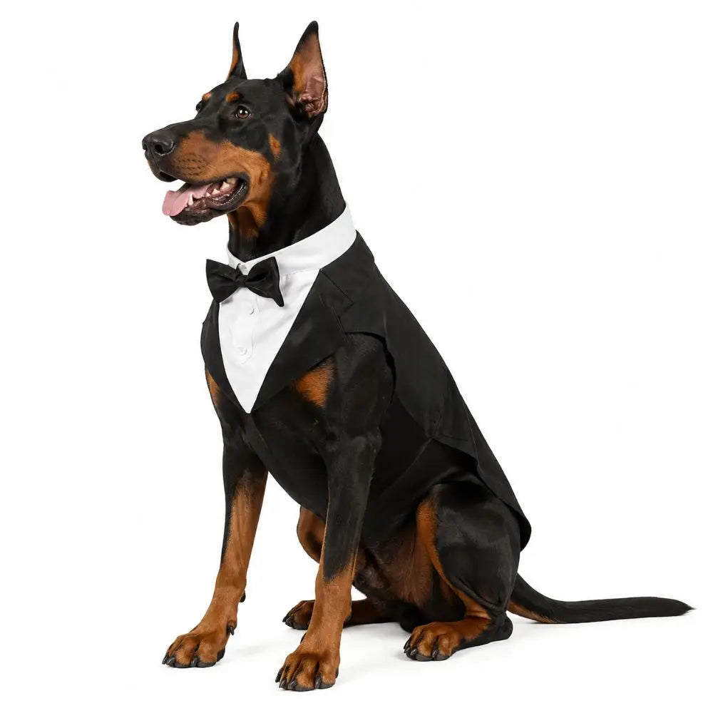 Four Seasons Dog Business Suit Vest Set Cool Funny Close-fitting Dog Tuxedo Jacket Breathable Cool Pet Clothes For Pet S To 2XL