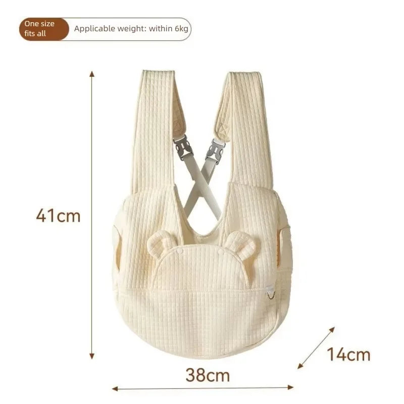 Pet Dogs Carrier Backpack Cat Carrier Portable Outdoor Dog Cat Carrier Chest Strap Outdoor Adjustable Hands Free Dog Backpack