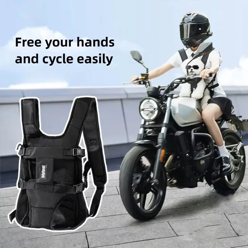 Pet Dogs Carrier Backpack Cat Carrier Portable Outdoor Dog Cat Carrier Chest Strap Outdoor Adjustable Hands Free Dog Backpack